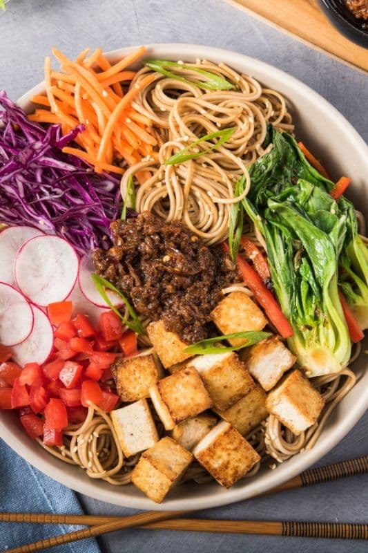 627. Tofu Udon Noodles with X.O. Sauce