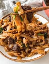 609. Dry Beef Chow Fun with Soy Sauce
