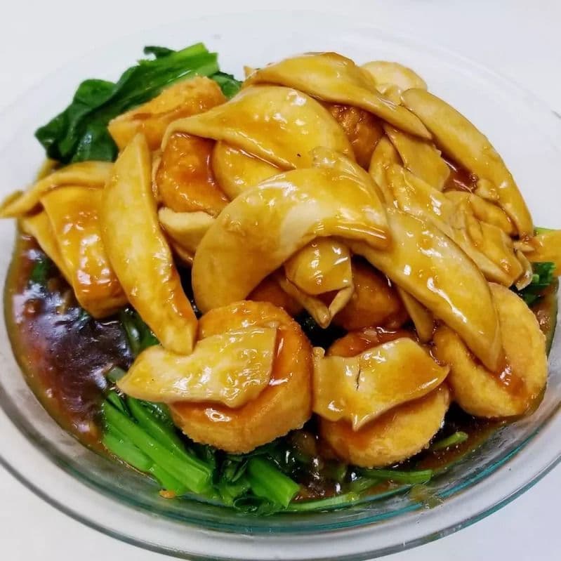 519. Jade Tofu with King Mushrooms