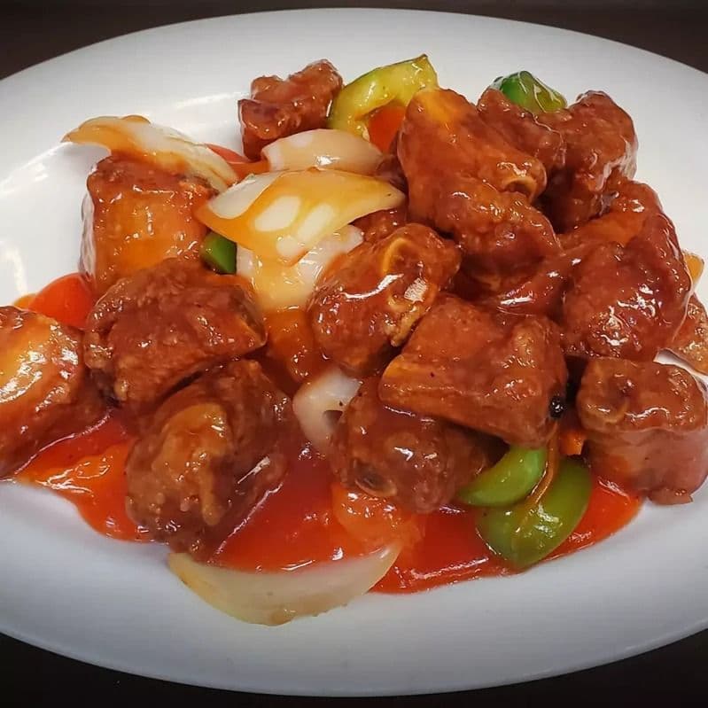 406C. Spareribs with Sweet and Sour Sauce