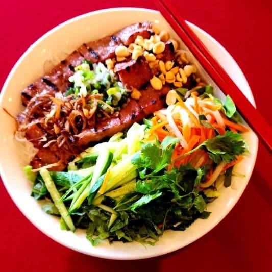 50. Vietnamese Grilled Pork Sausage with Vermicelli