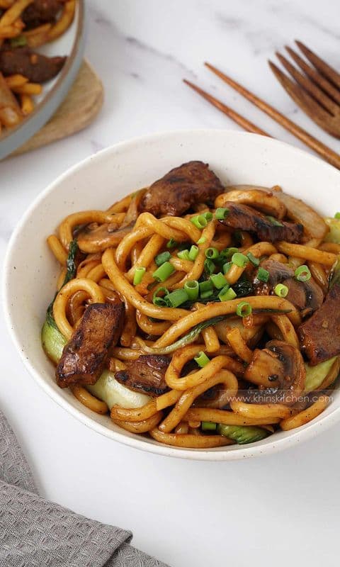 627. Beef Udon Noodles with X.O. Sauce